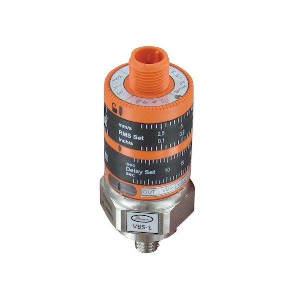 Vibration switch, 0-25 mm/s Vrms range